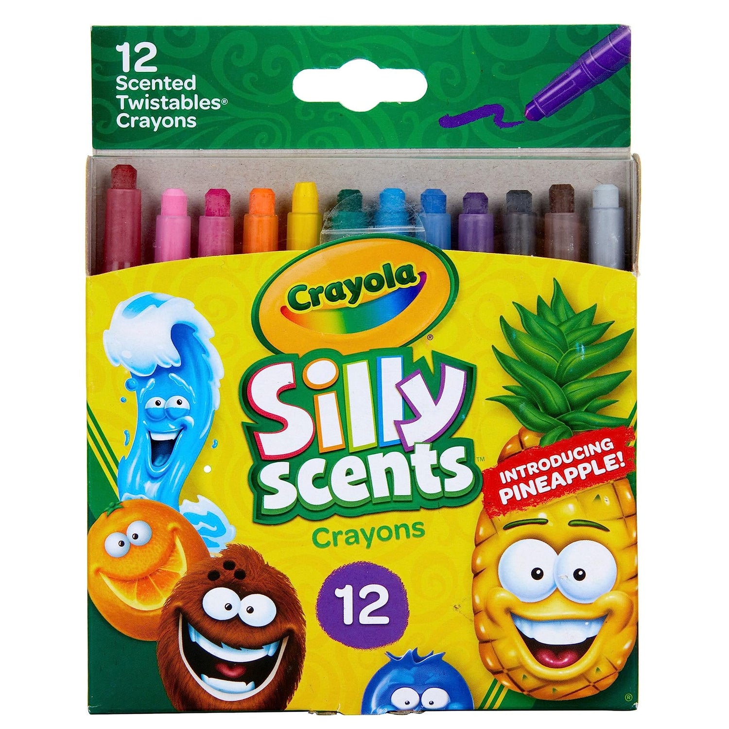 Crayola Silly Scents Twistables Crayons, 12 Count, Coloring Supplies, Gift for Kids Crayola