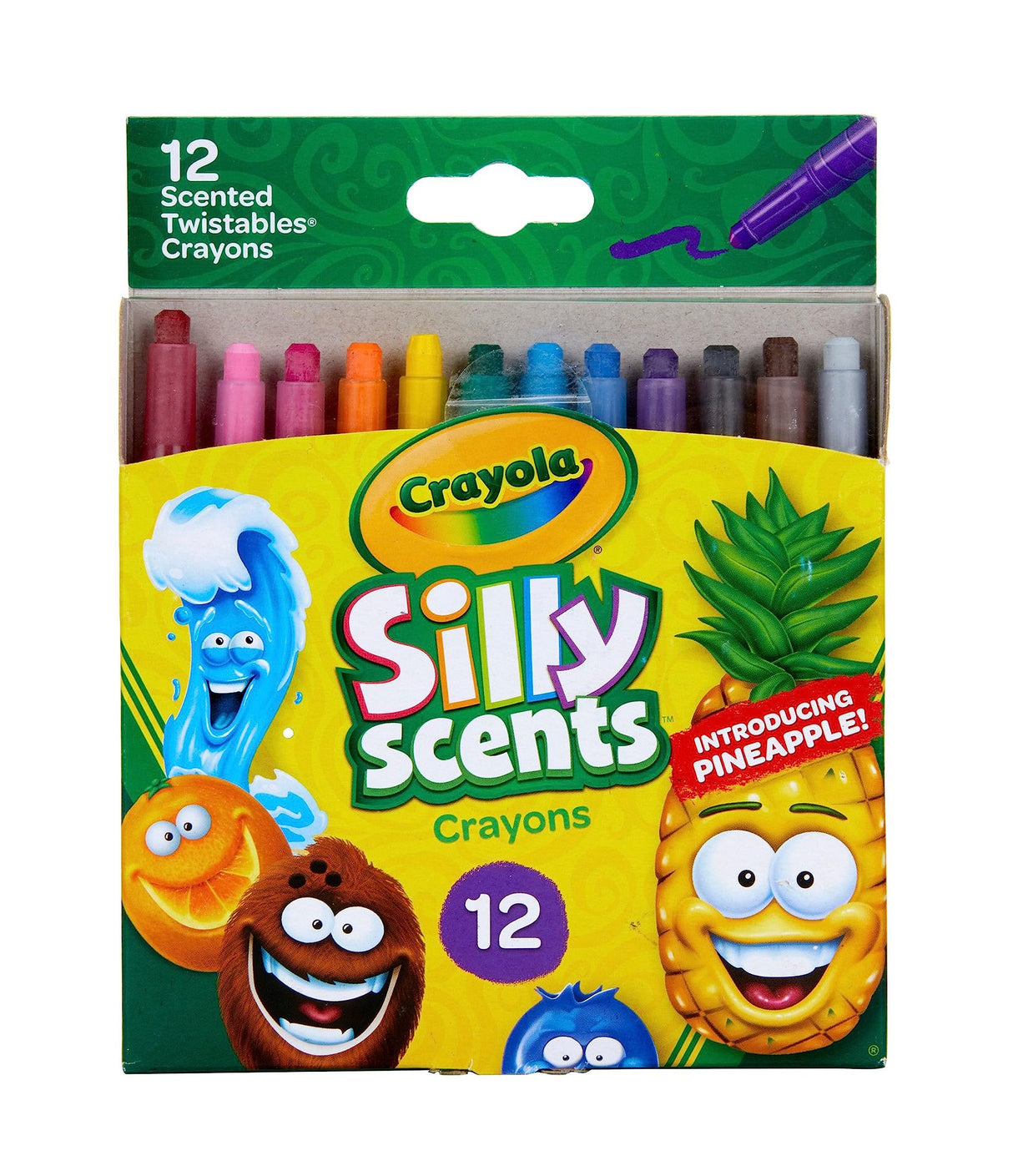 Crayola Silly Scents Twistables Crayons, 12 Count, Coloring Supplies, Gift for Kids Crayola