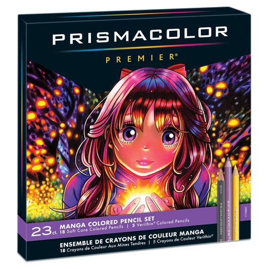 Prismacolor Premier Colored Pencils, Manga Colors, 23 Pack - WoodArtSupply