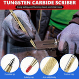 Hiboom 10 Pack Carpenter Pencil Set, 4 Colorful Solid Carpenter Pencils with Sharpener and Refills, Automatic Center Punch, Carbide Scribe Tool Kit Hiboom