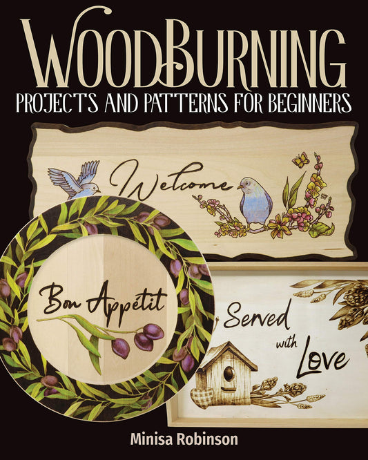 Woodburning Projects and Patterns for Beginners (Fox Chapel Publishing) 17 Skill-Building Projects, Step-by-Step Instructions, Full-Size Templates, - WoodArtSupply