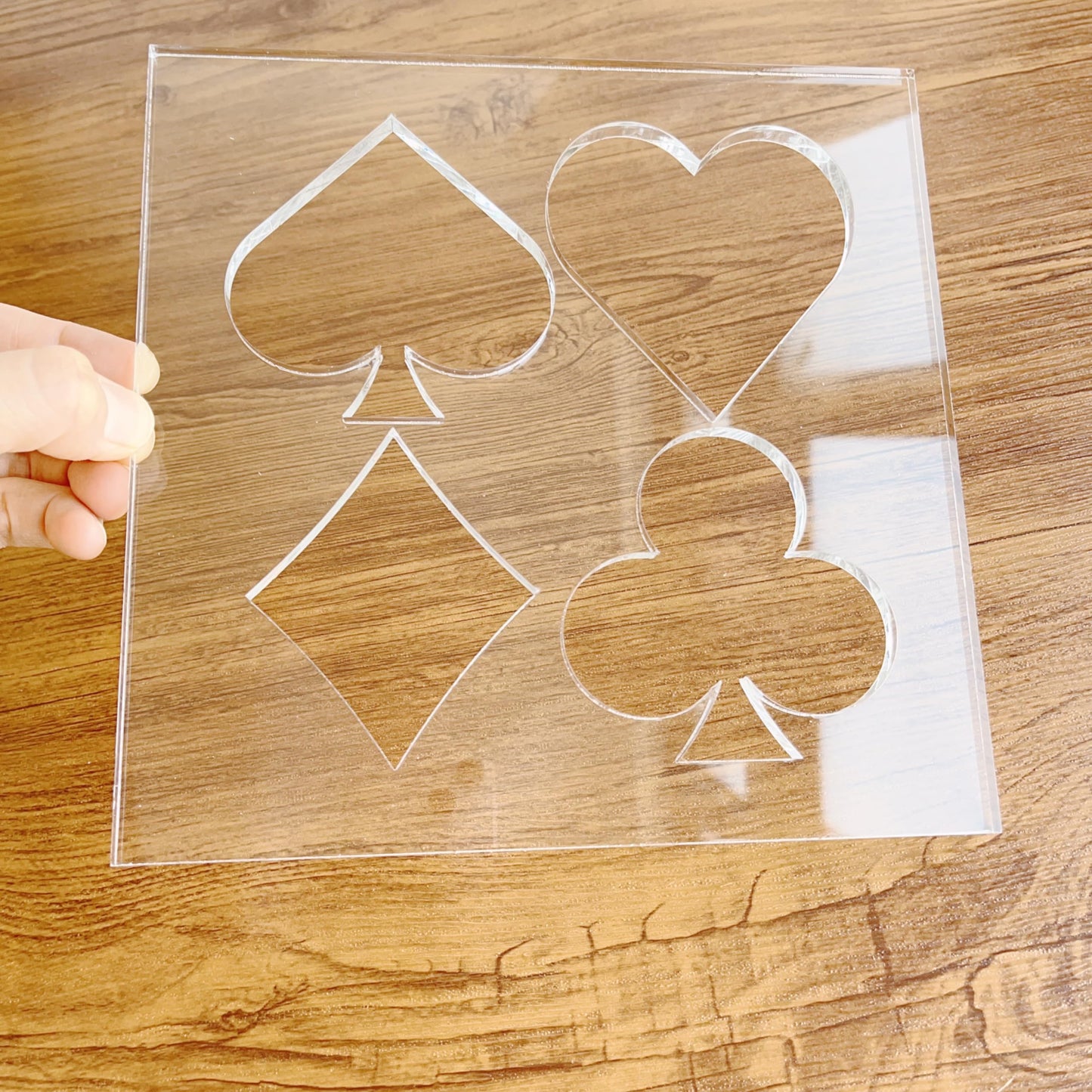Card Suits Router Template, Router Inlay Template, Router Jig, Woodworking Template, Craft Template