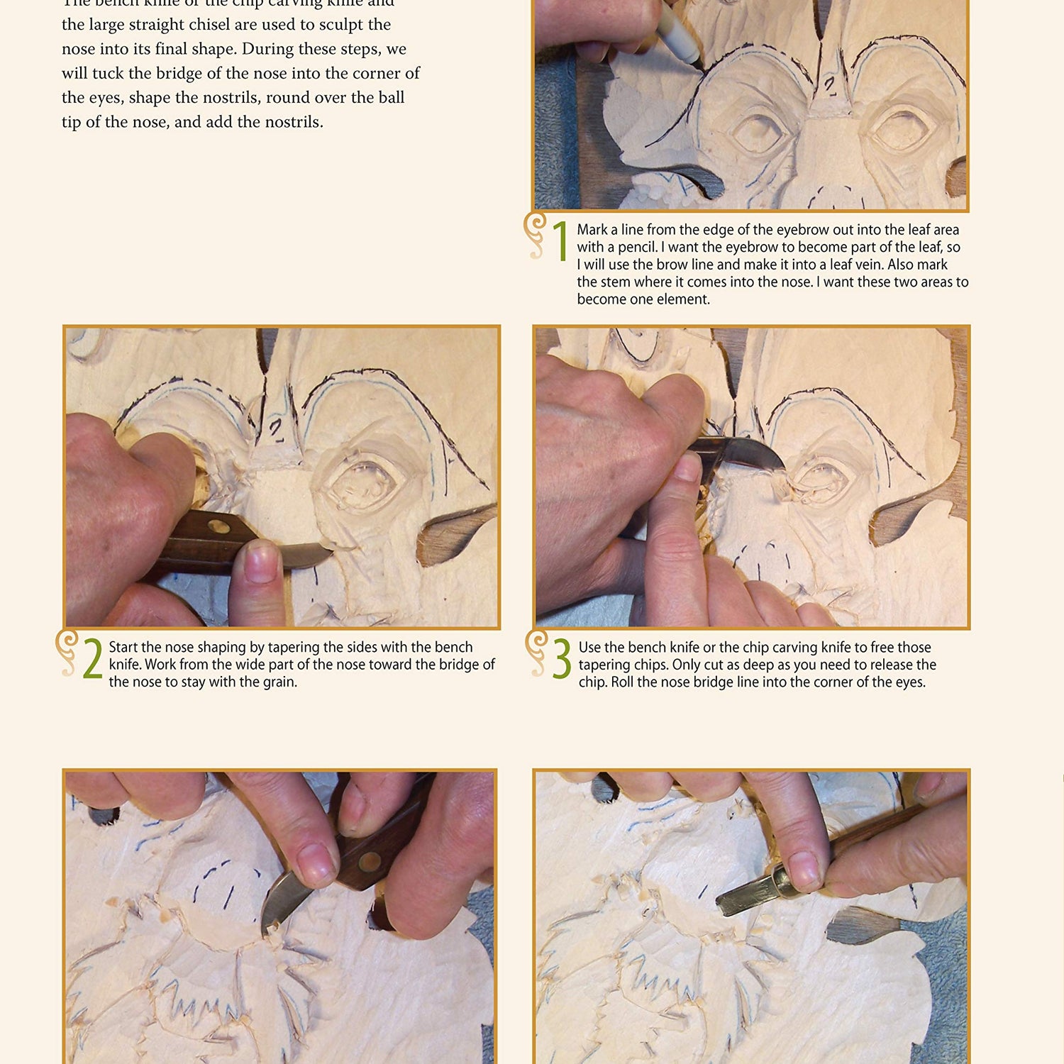 Relief Carving Wood Spirits, Revised Edition: A Step-By-Step Guide for Releasing Faces in Wood (Fox Chapel Publishing) Fully Detailed Wood Spirit Design Originals