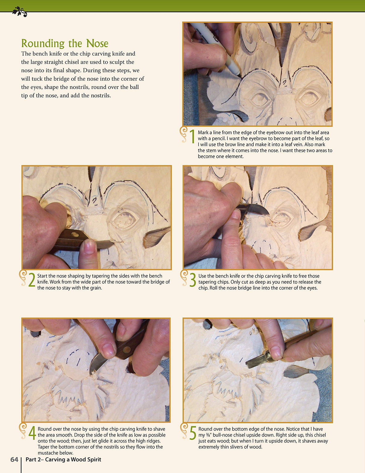 Relief Carving Wood Spirits, Revised Edition: A Step-By-Step Guide for Releasing Faces in Wood (Fox Chapel Publishing) Fully Detailed Wood Spirit Design Originals