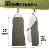 U.S. Art Supply Large Canvas Adjustable Artist Apron - Size: 27" x 21" U.S. Art Supply