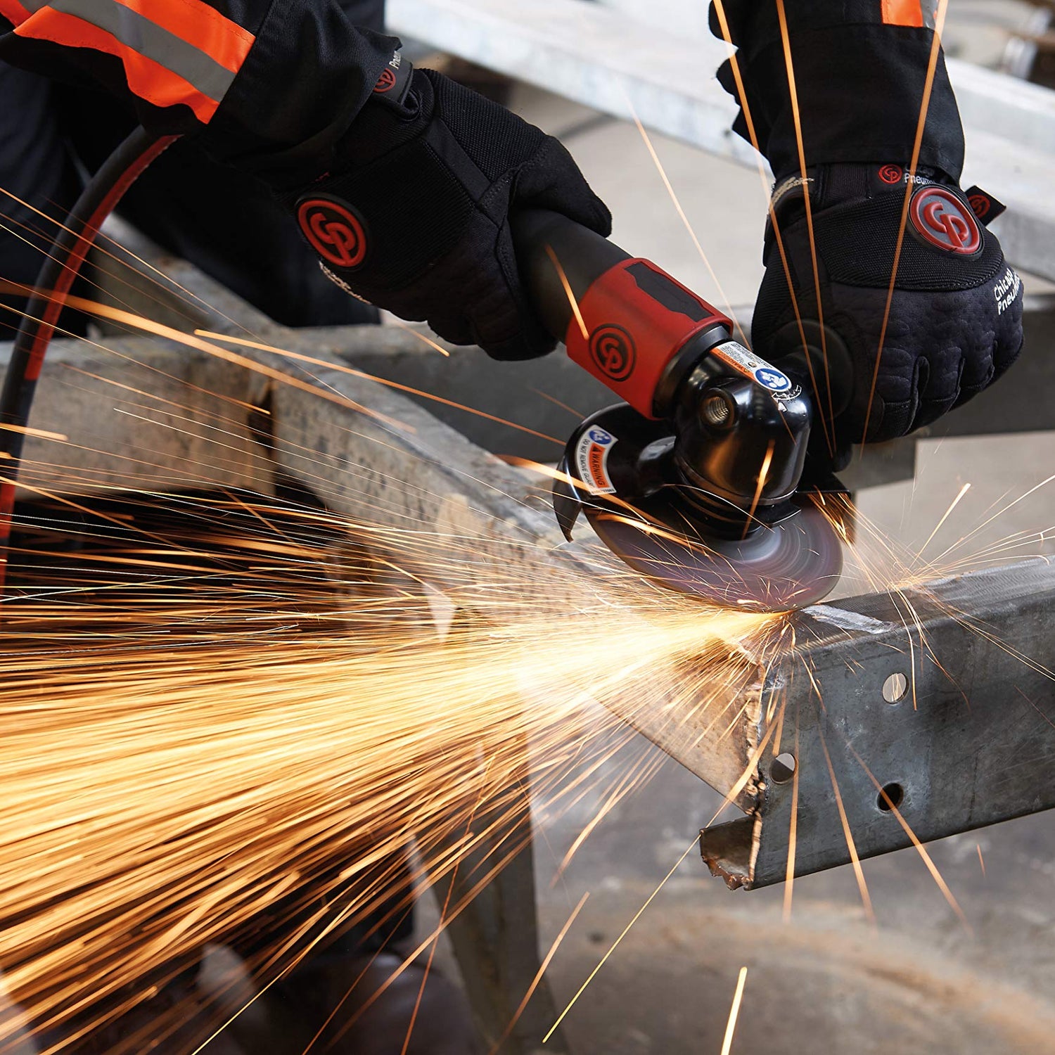 Chicago Pneumatic CP7545-B - Air Grinder Tool, Welder, Woodworking, Automotive Car Detailing, Stainless Steel Polisher, Heavy Duty, Right Angle Chicago Pneumatic