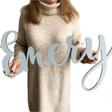 Wooden Name Sign 8-35" Wide Personalized Letters for Nursery Art Wall Room Decor Baby Shower Gift Family Name Sign Nameplate Wood Plaque Pabawa