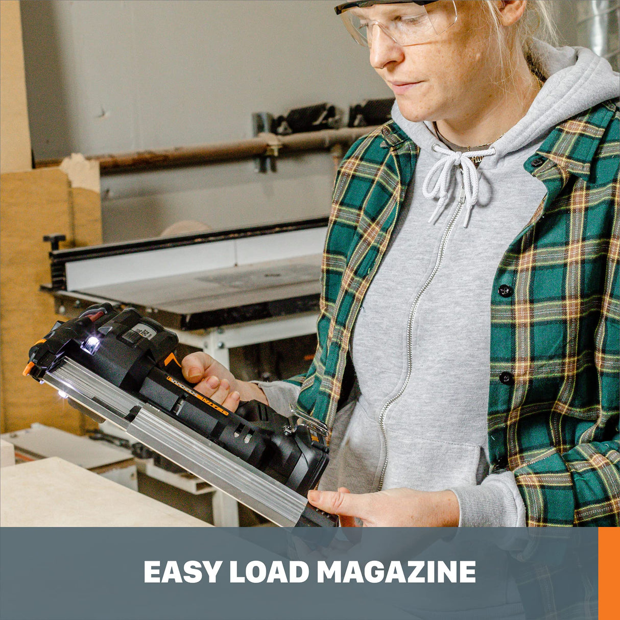 Worx WX840L 20V Power Share Cordless 18 Gauge Nail & Staple Gun WORX