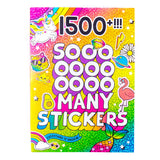 Just My Style 1500+ Stickers, Kawaii Y2K Sticker Book with Positivity Quotes, Sweet Treats, Unicorns, Fun Craft Stickers, for Girls Kids Teens Adults Just My Style