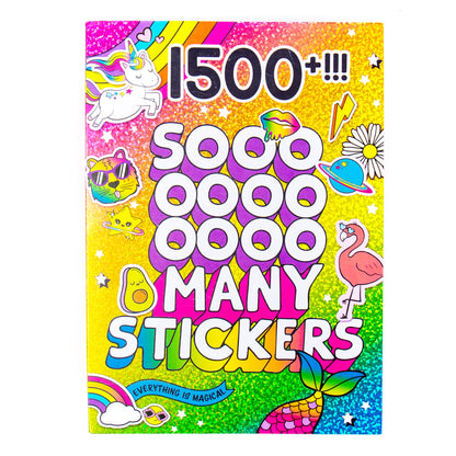 Just My Style 1500+ Stickers, Kawaii Y2K Sticker Book with Positivity Quotes, Sweet Treats, Unicorns, Fun Craft Stickers, for Girls Kids Teens Adults - WoodArtSupply