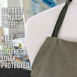 U.S. Art Supply Large Canvas Adjustable Artist Apron - Size: 27" x 21" U.S. Art Supply