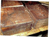 Two B Grade Black Walnut Bowl Blanks Lathe Turning Wood Lumber 6" X 6" X 3" Suitable Wood Pieces for Wood Crafts and Projects Generic