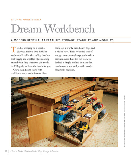 How to Make Workbenches & Shop Storage Solutions: 28 Projects to Make Your Workshop More Efficient from the Experts at American Woodworker (Fox Design Originals