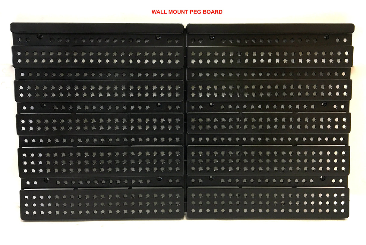 MaxWorks 80694 30-Bin Wall Mount Parts Rack/Storage for your Nuts, Bolts, Screws, Nails, Beads, Buttons, Other Small Parts,Blue and Red MaxWorks