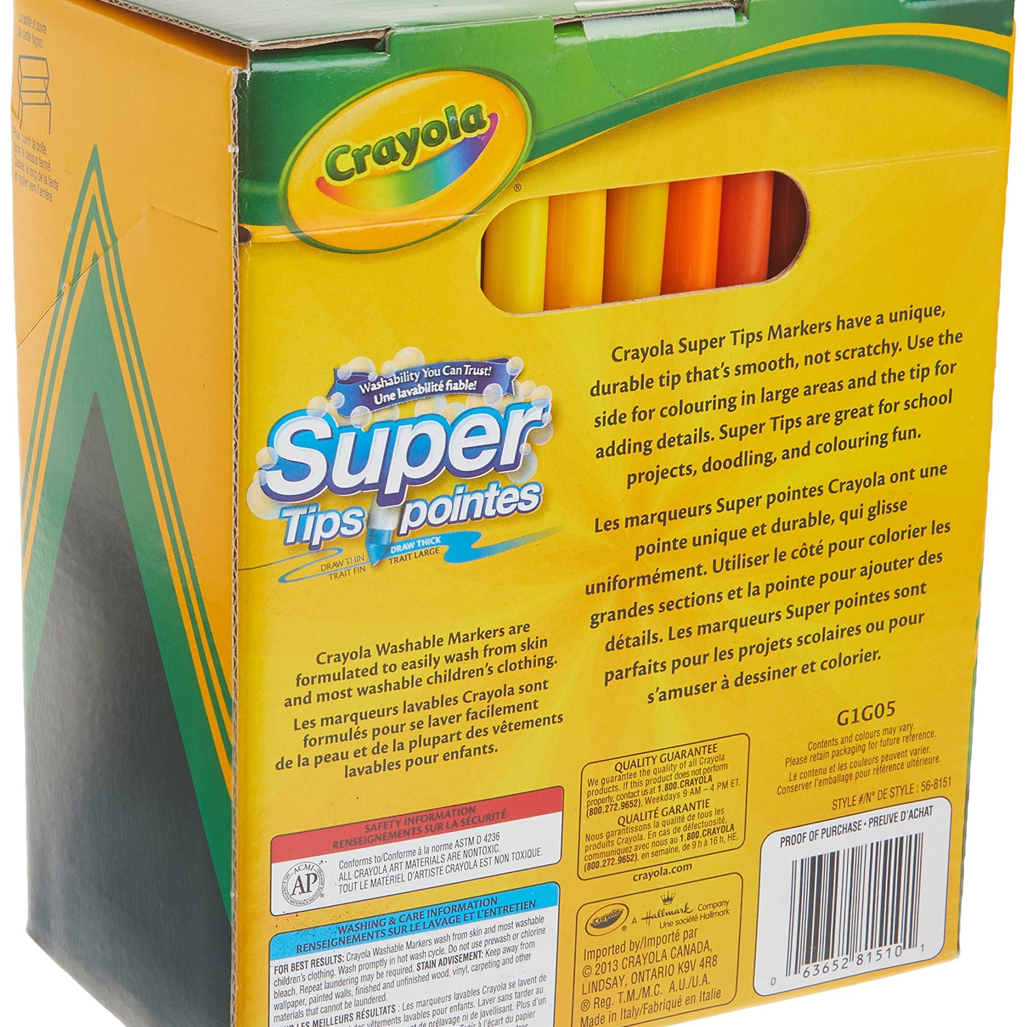 Crayola Super Tips Washable Markers 100 Count Crayola