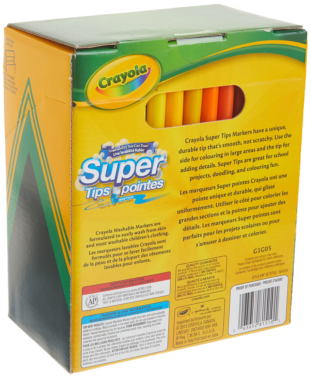 Crayola Super Tips Washable Markers 100 Count Crayola