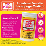 Mod Podge CS11303 Waterbase Sealer, Glue and Finish, 32 oz, Matte Mod Podge