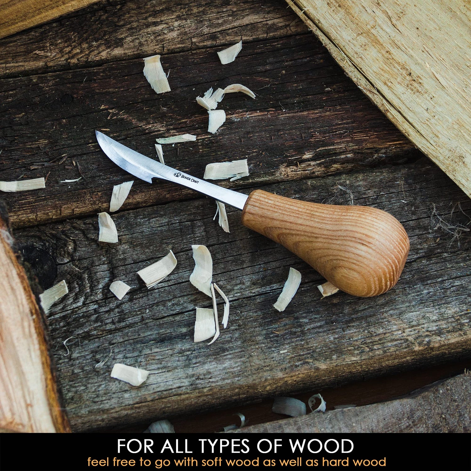 Wood Carving Whittling Knife BeaverCraft C17P Whittling Tools Wood Carving Tools Carving Knife Woodworking Carbon Steel Whittling Knives Wood Carving BeaverCraft