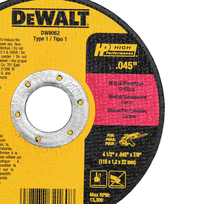 DEWALT Metal Shear/Cutter Drill Attachment (DWASHRIR) and DEWALT Cutting Wheel, General Purpose Metal Cutting, 4-1/2-Inch, 5-Pack (DW8062B5), Multi - WoodArtSupply