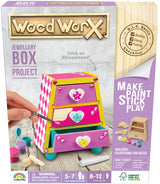 Goliath Wood Worx Jewellery Box Project - Make, Paint, Stick, Play - Wood Craft Kit Goliath