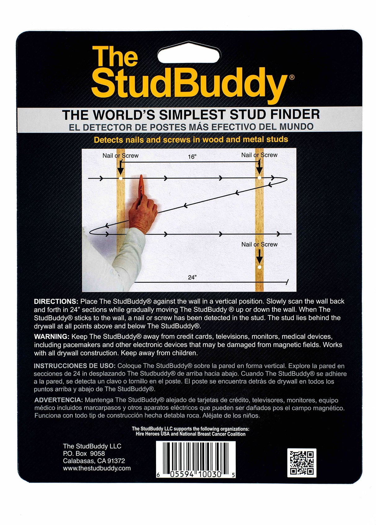 The StudBuddy® Magnetic Stud Finder, 2 Pack The StudBuddy