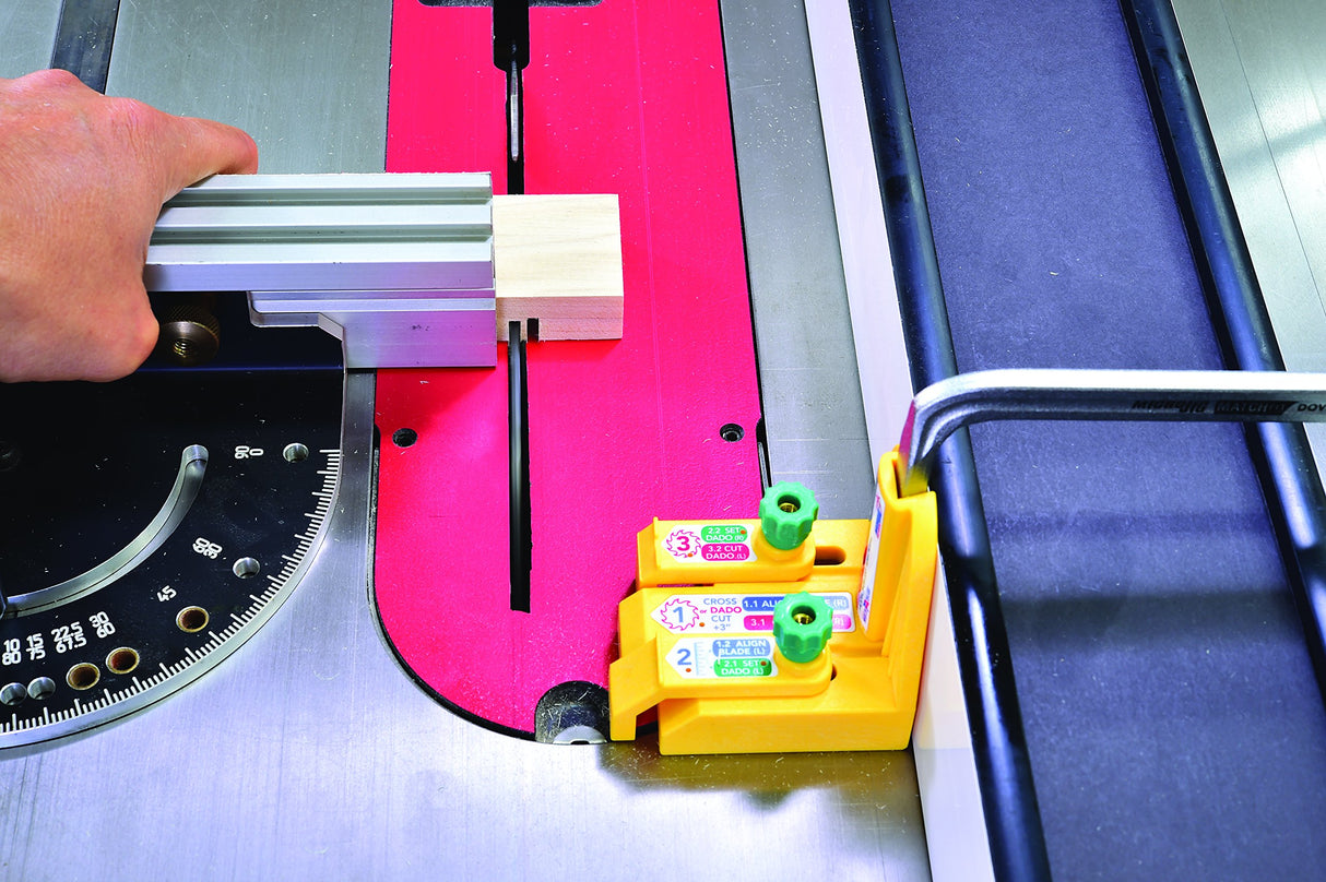 MICROJIG GRR-RIPPER MF-1004 Match Fit Dado Stop Pro, Yellow MICRO JIG