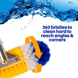 Blue Torrent Brush (12 Inches, Yellow/White/Blue) Blue Torrent Pumps