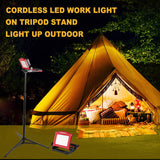 DAYATECH Rechargeable Cordless LED Work Light, 3500 LM, 25 W Compatible with DEWALT, MILWAUKEE, MAKITA, BOSCH, Black&Decker, Porter Cable, STANLEY DAYATECH