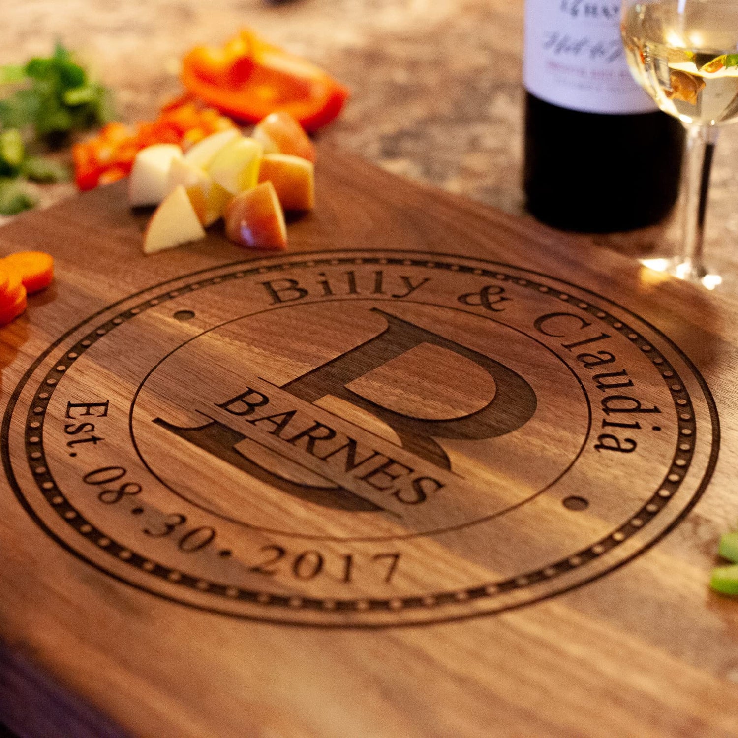 USA Hand Crafted Custom Cutting Boards Make Great mens gifts for Christmas Gifts for Woman or Wedding gifts, Anniversary Gifts, or Christmas Gifts NakedWoodWorks