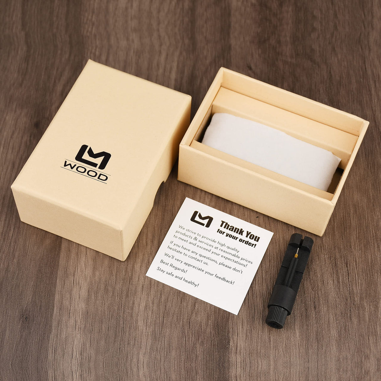 LMWOOD Engraved Wood Watch for Men Personalized Wooden Watch Anniversary Birthday Watch for Husband Boyfriend Dad Son with Customized Engraving LMWOOD