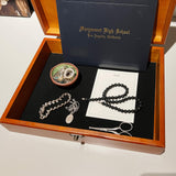 WE Games Old World Wooden Treasure Box with Brass Latch (Light Cherry Finish) WE Games