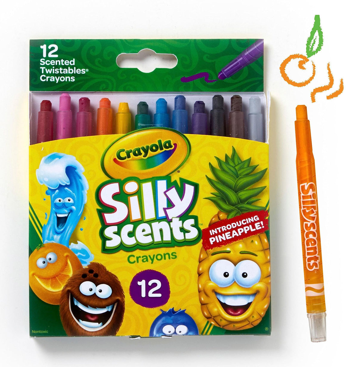Crayola Silly Scents Twistables Crayons, 12 Count, Coloring Supplies, Gift for Kids Crayola