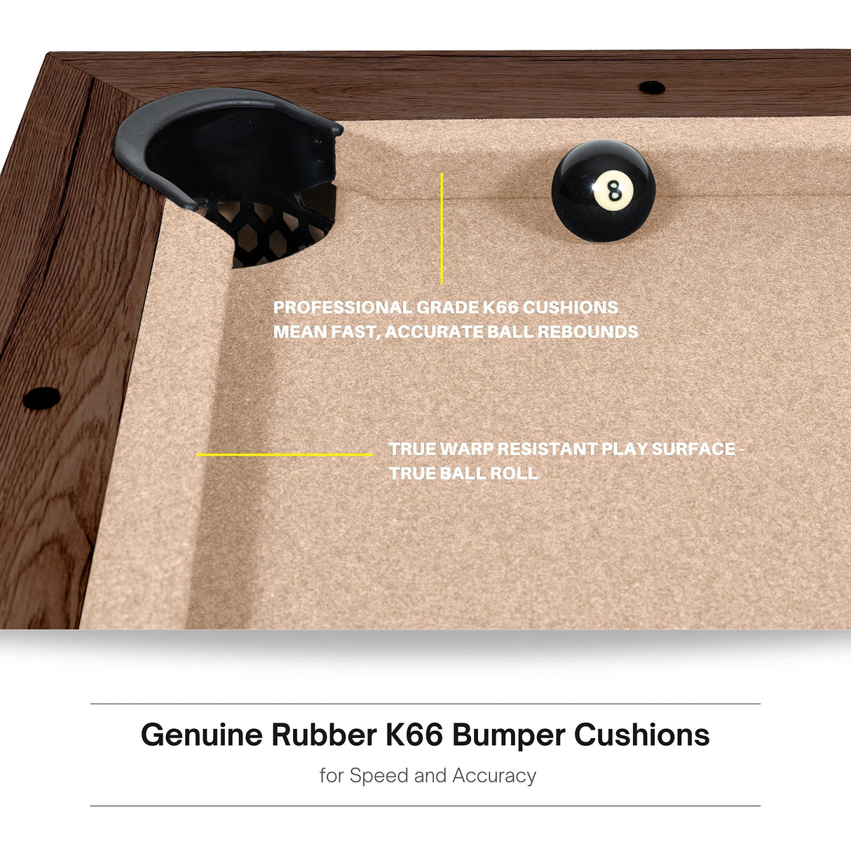 Freetime Fun 7 FT 3 in 1 Multi Game Pool Table with Dining Top Pool Table Ping Pong Table Combo, Includes Pool Table Accessories and Tennis Paddles Freetime Fun