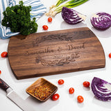 Blue Ridge Mountain Gifts Personalized Laser Engraved Wooden Cutting Board New Home Essentials - Customized Chopping Board for Weddings, Blue Ridge Mountain Gifts