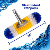 Blue Torrent Brush (12 Inches, Yellow/White/Blue) Blue Torrent Pumps
