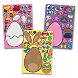 JOYIN 24 PCS Easter Mix and Match Make a Face Animal Stickers with Easter Egg Themed Pig, Bunny, Chicken, Cow, Sheep, Duck Party Favor Supplies, Art JOYIN