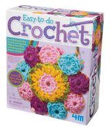 4M 3625 Easy-To-Do Crochet Kit - DIY Arts & Crafts Yarn Gift for Kids & Teens, Boys & Girls 4M