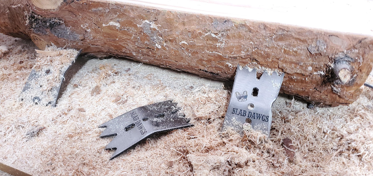 SLAB DAWGS Slab Clamping Dogs for Woodworkers to Secure Wood Slabs & Odd-Shaped Workpieces to CNC Routers and Work Benches - by Cerebrum Shoppe WoodArtSupply