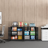 Coolsun Metal Storage Cabinet, Garage Storage Cabinet with Doors and 2 Adjustable Shelves, 36" Black File Cabinet, Locking Cabinet for Coolsun