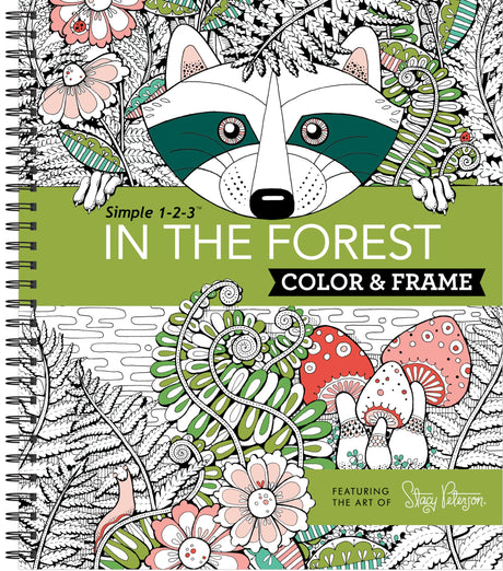 Color & Frame - In the Forest (Adult Coloring Book) New Seasons