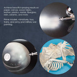 U.S. Art Supply White Surface Primer Airbrush Paint, 8 oz - Ready-To-Spray, Water-Based Acrylic Polyurethane - Artist Multi-Surface Priming, Plastic, U.S. Art Supply