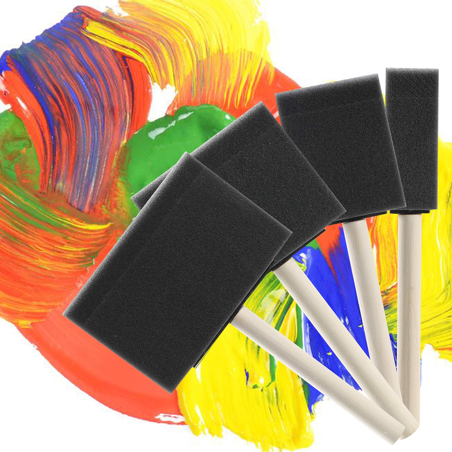 Bates- Foam Paint Brushes, Sponge Brushes, Sponge Paint Brush, Foam Brushes, Foam Brushes for Painting, Foam Brushes for Staining, Paint Sponges, Bates Choice