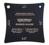 MusicNomad Precision Fretboard and String Radius Gauge Tool - 2 pc. Set (MN603) MusicNomad