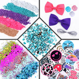 MUBYOK M436 Car Freshies Supplies Starter Kit,DIY Freshie Making kit with 1LB Unscented Aroma Beads,3 inch Circle Freshies Silicone Molds,4 OZ MUBYOK