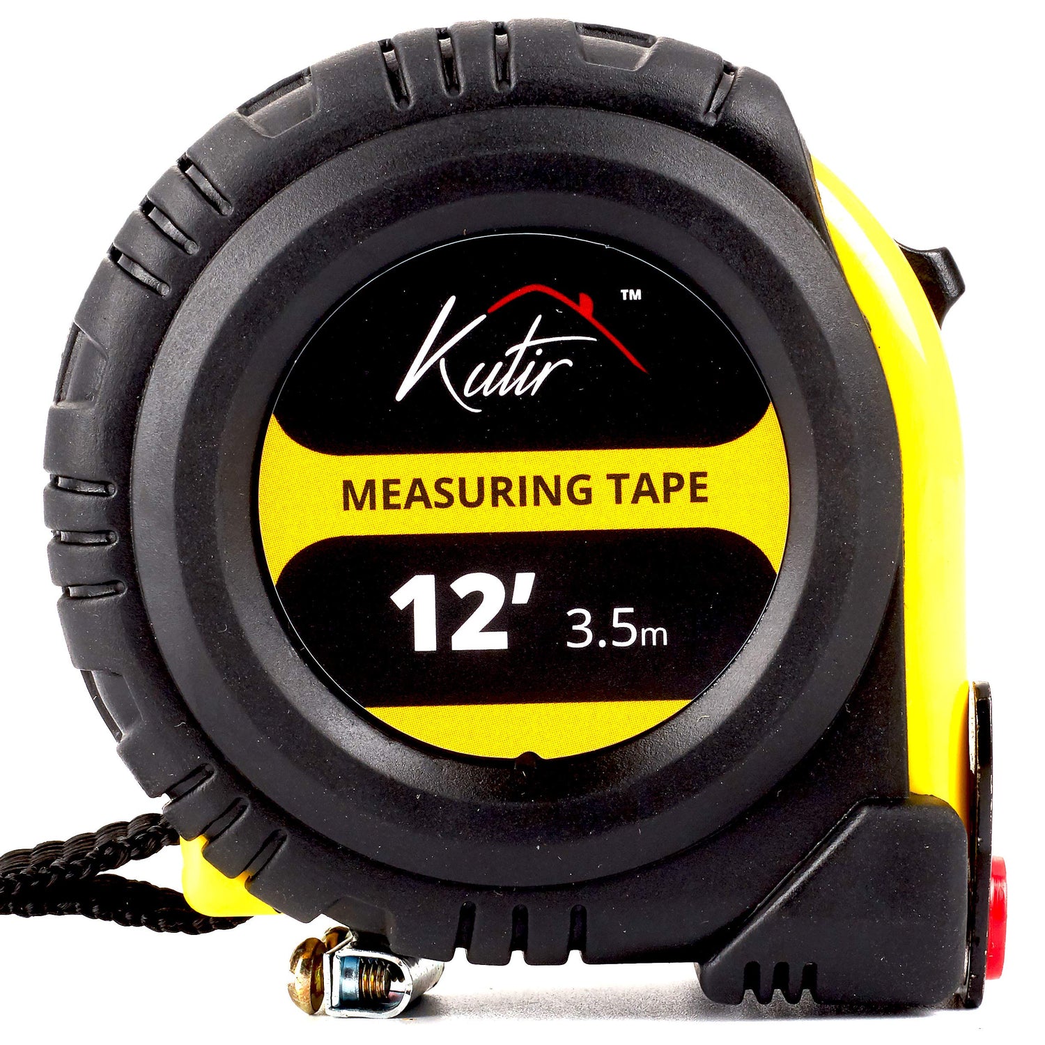 12 Foot Measuring Tape Measure by Kutir - Easy to Read Both Side Dual Ruler, Retractable, Heavy Duty, Magnetic Hook, Metric, Inches and Imperial kutir
