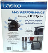Lasko Max Performance Pivoting Utility Fan Model U15720 Lasko