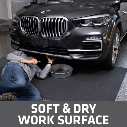 Drymate Premium Maintenance Mat Oil Spill Garage Floor Mat (58" x 72"), Absorbent, Waterproof, Contains Liquids, Protects Garage Surface or Driveway, - WoodArtSupply