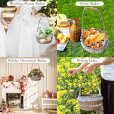 AOUXSEEM 143 Pcs Basket Weaving DIY Making Kits for Beginners, Jute Rope Weaving Basket with Handles Storage Basket Flower Baskets for Easter Picnic AOUXSEEM