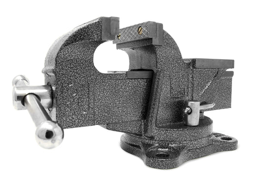 WEN Bench Vise, 3-Inch, Cast Iron with Swivel Base - WoodArtSupply