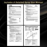 Master Elite High-Performance PRO-55 Series HVLP Pressure Feed Spray Gun with 1.2mm Tip - Ideal for Automotive Basecoats, Clearcoats, Primers, Master Airbrush